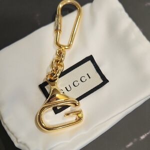 Gucci G Gold-Tone Key Holder Or Bag Charm Accessory